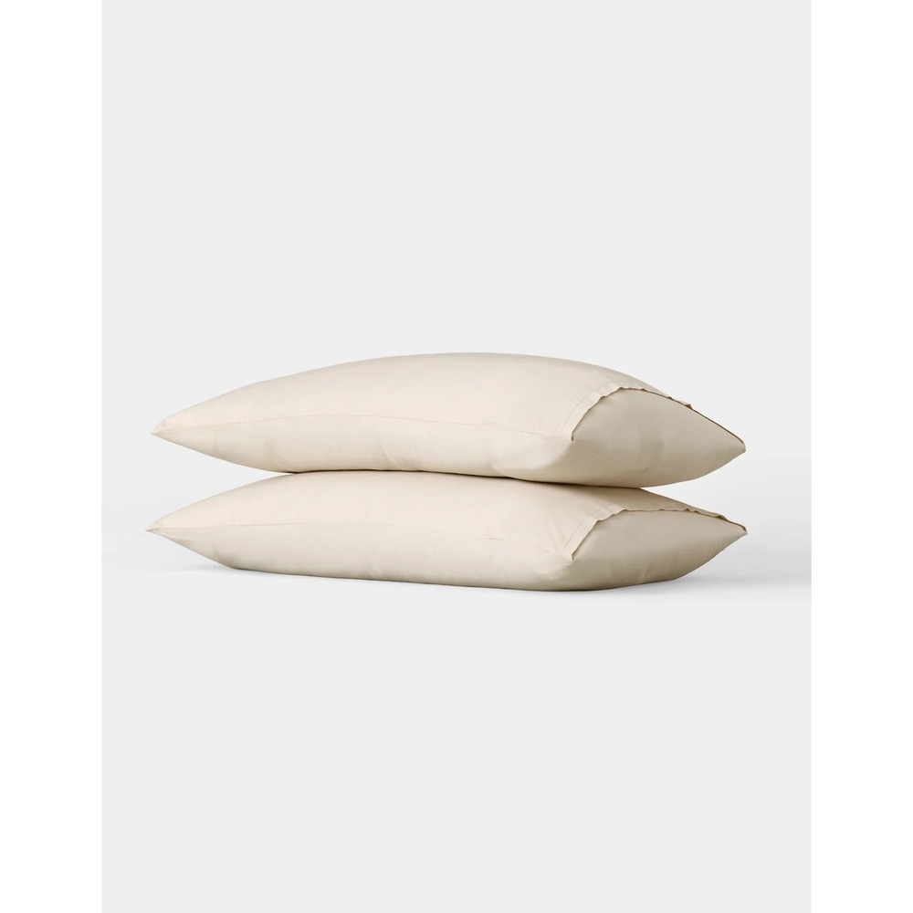Cozy Earth Standard Pillowcase Creme Bamboo Concealed Close NWT